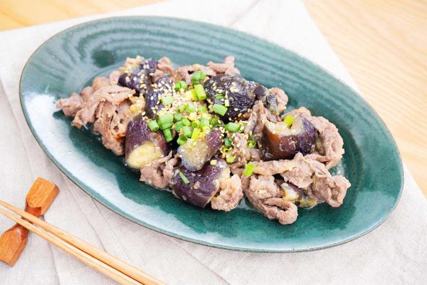 牛肉とナスの胡麻味噌煮